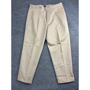 Callaway Golf Pants Mens 38x30 Beige Twill Khakis Pleated Cuffed Nordstrom